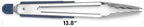 Misen Kitchen Tongs - Dishwasher Safe, Heavy Duty - Precision Stainless Steel Grilling Tool - Heat Resistant - Perfect for Serving and Air Frying - 13 Inch | Blue