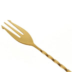 Barfly Fork Bar Spoon, End 12 3/8" (31.5 cm), Gold