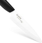 Kyocera Advanced Ceramic Revolution Series 4.5-inch Utility Knife, Black Handle, White Blade - FK-110 WH