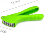 Garlic Press Dicer Wheel, Plastic Garlic Masher, Simple Household Manual Kitchen Tool with Garlic Press Box (rectangle)