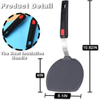 Tenta tenta kitchen Silicone Turner Wide Pancake Spatula Pizza Peel Kitchen Utensil Nonstick Cookware Safe Kitchen Flipper for Griddle Cooking and Baking- 600°F Heat-Resistant Rubber Egg Spatulas.