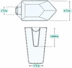 2 Cup (1 Pint | 16 Oz. | 500 mL) Scoop for Measuring Coffee, Pet Food, Grains, Protein, Spices and Other Dry Goods (Pack of 25)