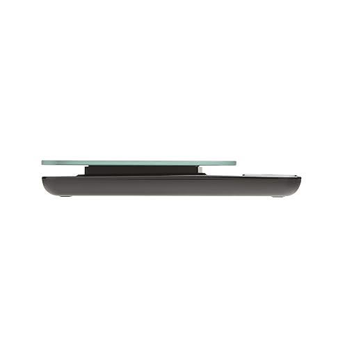 Taylor Glass Top Food Scale with Touch Controls, 11 lb Capacity, Sleek Black Design for Precision Food Measurement in Grams and Ounces