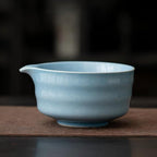 Matcha Whisk Holder Matcha Chasen Whisk Stand Ceramic Holder fit for Traditional Japanese Tea Ceremony Starter Matcha Tools Matcha Bowl (Cyan Matcha Bowl)