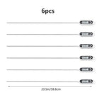 6pcs Candy Thermometer Digital Instant Read for Meat Kitchen Cooking Food Oil Deep Fry BBQ Grill Smoker (6, 23.2inch)