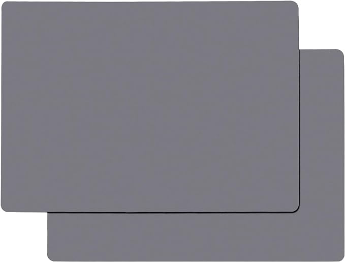 Gartful Extra Large Silicone Mats for Countertop, 28" by 20" Multipurpose Mat, Counter Table Protector, Desk Saver Pad, Placemat Nonstick Nonskid Heat-Resistant Pad, Dark Gray, 2PCS