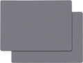 Gartful Extra Large Silicone Mats for Countertop, 28" by 20" Multipurpose Mat, Counter Table Protector, Desk Saver Pad, Placemat Nonstick Nonskid Heat-Resistant Pad, Dark Gray, 2PCS