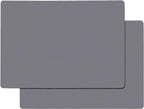 Gartful Extra Large Silicone Mats for Countertop, 28" by 20" Multipurpose Mat, Counter Table Protector, Desk Saver Pad, Placemat Nonstick Nonskid Heat-Resistant Pad, Dark Gray, 2PCS
