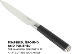 Babish 5-Inch Forged Utility Knife – High-Carbon 1.4116 German Steel Full Tang Kitchen Knife for Precision Cutting and Durability