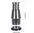 Pressed Garlic Chopper Stainless Steel,Easy to Chop, Garlic Grinder with Spring,Press Design,Garlic Chopper Mini for Onions, Garlic, and Pepper, Easy to Store and Clean