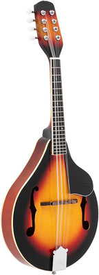 Elegant Mandolin Musical Instrument,A Style Mandolin Instrument with Guard Board,Glossy Sunburst Finish (Sunset)
