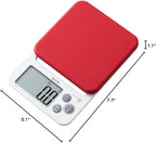 Tanita KJ-212 RD Cooking Scale with Removable and Washable Silicone Cover, Measures Up to 4.4 lbs (0.1 g) Units, Includes Hook Hole, Convenient Storage, Digital Scale, Red