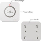 SINGCALL Restaurant Pager System Waiter Calling System Pagers and Beepers for Kitchen,Fast Food,Hotel,Restaurants,Cafe,Bar to Call Waiters 2 Waterproof Wireless Call Buttons