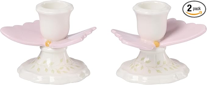 Lenox 897910 Butterfly Meadow Candlestick Holders, Set of 2