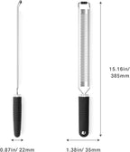 Cheese Grater with Slip-Free Grip, Lemon Zester for Gitrus fruits, Chocolate, Hard Cheeses