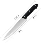 Chef's Knife, 8 Inch High Carbon Stainless Steel Kitchen Knife, Super Sharp Chef Knife, Ergonomic Non-Slip Handle for Cutting, Slicing, Chopping, Dicing, Mincing and Restaurant, Kitchen