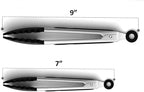 Black Stainless Steel Tongs Heat Resistant Kitchen Tongs Set - 7" & 9" Inch, BBQ Tongs with Silicone Tip, Strong Grip for Cooking, Salad Tossing, Air Fryer, & Grill Tongs- Pull Lock, Black - Set of 2