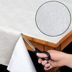 Home Bargains Plus Quilted Heavy Duty Table Pad Protector with Flannel Backing, Cut to Fit, Heat Resistant, Wipe Clean, Protects Table from Spills and Scratches, White, 70” Round Rectangle