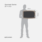 Epicurean Gourmet Series Cutting Board with Juice Groove, 27-Inch by 17.5-Inch, Slate/Natural
