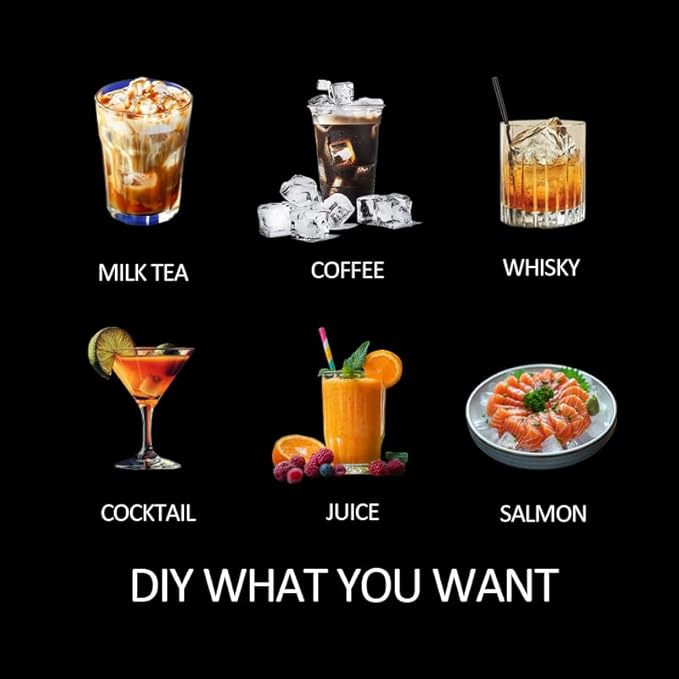 2 Pack Silicone 2 Inch Large Ice Cube Molds for Cocktails Wine Fruit and Bourbon Whiskey Easy Release Ice Cube Tray with Lid Ideal for Cold Drinks and Entertaining Gatherings (Mint Green)