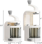 Vegetable Spiralizer 4-IN-1 Rotating Blade Veggie Spiralizer Zucchini Noodle Maker with Strong Suction Cup Spiral Vegetable Cutter Slicer - White
