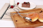 KEBE 2-PACK Serving Tongs for Buffet Party Catering, Thickening Food Serving Salad Cake Bread Kitchen Tongs, Stainless Steel