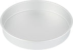 Restaurantware-Met Lux 12 x 2 Inch Straight-Sided Baking Tins, 12 Round Cake Pans - Oven-Ready, Freezable, Anodized Aluminum Round Baking Pans, Greaseproof, For Layer Birthday Cakes