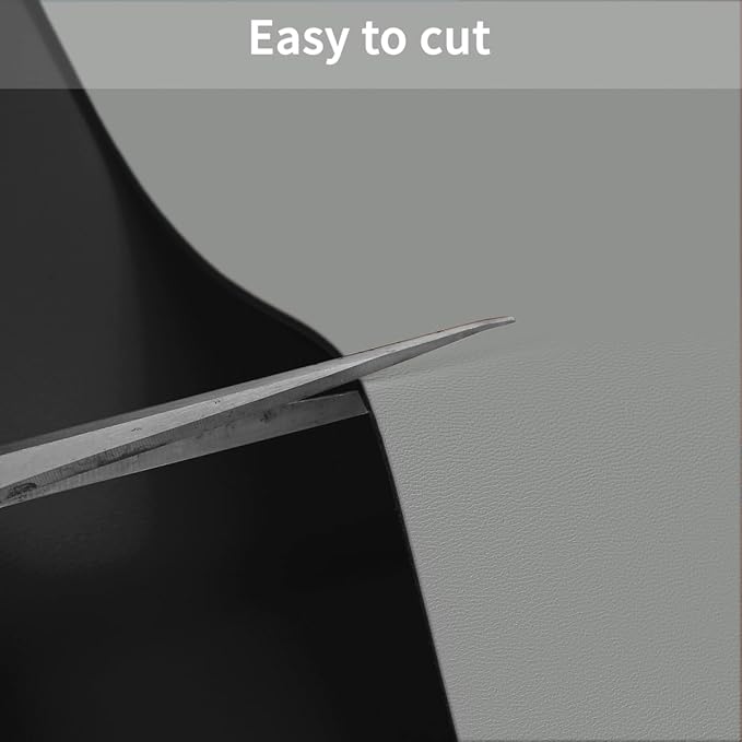 Leather Table Pad,1.8mm Thick,40x72 Inch,Dining Table Pad,Table Pads for Dining Room Table Rectangular,Table Protectors for Rectangle Tables,Dining Table Cover(Black+Gray,40x72)
