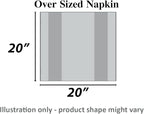 Urban Villa Cotton Dinner Napkins Set of 12 Highly Absorbent Soft Premium Cloth Napkins 20x20 Inches Hotel Quality Reusable & Washable Table Dinner Napkins for Home (Green Sand Buffalo Checks)