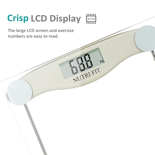 Digital Bathroom Scale for Body Weight, Precision Weighing Scale for Weight Loss, High Accuracy Measurements, 330 Pounds, Step on Technology