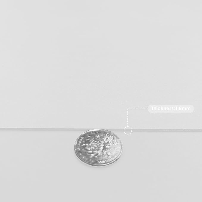 Leather Table Cover,1.8mm Thick,42x60 Inch Table Protector,Table Protector for Dining Room Table,Dining Table Cover,Protective Table Cover for Wood Table(Grayish White+Grayish White,42x60)