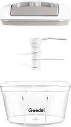 Manual Pull Food Chopper, Hand Pull String Onion Chopper Dicer for Kitchen, Easy Cleaning Food Chopper for Vegetables, Fruits (500 ML)