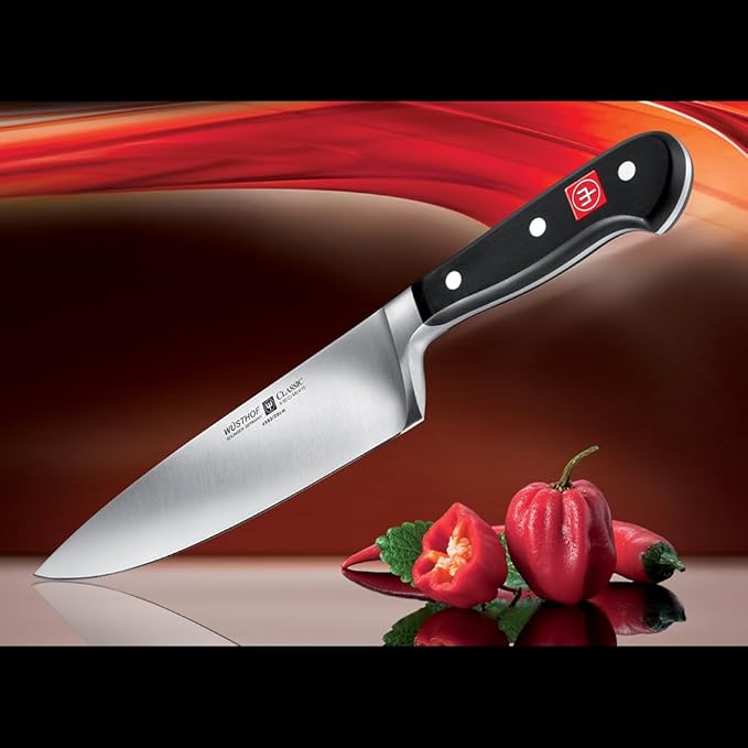 WÜSTHOF Classic 8 Inch Chef’s Knife,Black,8-Inch