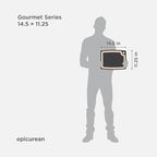 Epicurean Gourmet Series Cutting Board with Juice Groove 14.5-Inch by 11.25-Inch, Slate/Natural