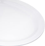 Carlisle FoodService Products Kingline Plastic Oval Platter Oval Tray for Home and Restaurant, Melamine, 12 x 9 Inches, White