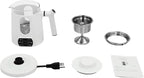 Electric Kettle,Temperature Control Glass Tea Maker LCD Display,Water Boiler & Heater With 360° Swivel Base and 6 Different Kinds of Functions For Coffee,Tea,Milk,Water,Hot Chocolate (White)