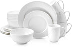 Stone Lain Alexandria 16-Piece Dinnerware Set Bone China, White