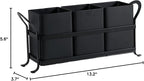 Flatware, Cutlery,Kitchen Utensil & Silverware Caddy Organizer Bin Holder for Forks, Spoons, Knives - Perfect for Kitchen Countertop- Black