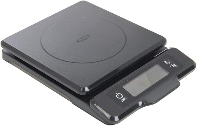 OXO Good Grips 5-lb Kitchen Scale with Pull-Out Display, Black