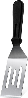Metal Spatulas 1 PC, Stainless Steel Spatula with Heat Resistant Handle, 9.8 Inch Stainless Steel Spatula Ideal for Desserts, Pancakes, Eggs, Griddle Scraper or BBQ