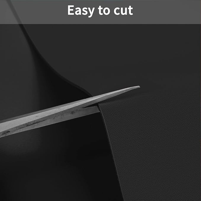 Leather Table Protector - 40x88 Inch Waterproof Easy to Clean Can Conceal Flaws Protector The Table Top from Scratches Used for Dining (Black+Black 40x88)