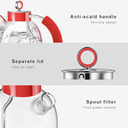 ASCOT Electric Kettle, 1.6L Stainless Steel, 1500W, Retro, Auto Shut-Off & Boil-Dry Protection