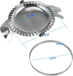 Extra Large Empanada Maker - 7 inch Seal with Dough Cutter Circle, Stainless Steel Press, Pastry Tools, Pocket Pie Maker