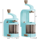 Vegetable Spiralizer 4-IN-1 Rotating Blade Veggie Spiralizer Zucchini Noodle Maker with Strong Suction Cup Spiral Vegetable Cutter Slicer - Blue