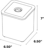 VAKUEN Premium Airtight Food Storage Containers, 3.28qt 1 Piece, Smart One-Click Seal Lid, No Hinges, Patented Double Silicone Lining, 100% Leak Proof, BPA-FREE, Dishwasher, Microwave Safe