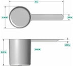 148 mL (148 CC | 5 Oz.) Long Handle Scoop for Measuring Coffee, Pet Food, Grains, Protein, Spices and Other Dry Goods (Pack of 25)