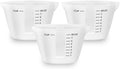 Gartful 250ml Resin Measuring Cups, 3PCS Large Silicone Resin Mixing & Pouring Cups, Reusable Easy Clean for Epoxy, Jewelry Casting Molds, Making Handmade Craft, 8 oz