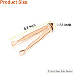 Small Serving Tongs, Anytrp 12-Pack Stainless Steel Sugar Tongs, 5.3inch Kitchen Metal Appetizers Tong for Serving Food, Buffets, Coffee Bar, Tea Party, Desserts Party and Ice Bucket