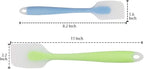 Silicone Spatulas Set of 4 - Heat Resistant Non-Stick Flexible Rubber with Solid Stainless Steel Core Kitchen Essential Gadget Premium Scraper Spoon Set - Seamless, Dishwasher Safe, 2 Size