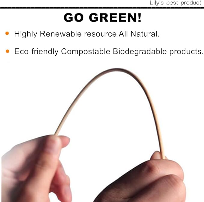 8" Natural Bamboo Skewers for BBQ，Appetiser，Fruit，Cocktail，Kabob，Chocolate Fountain，Grilling，Barbecue，Kitchen，Crafting and Party. Φ=4mm, More Size Choices 6"/10"/12"/14"/16"/17.5"/30"/36"(200 PCS)